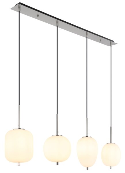 Globo 15345-4NO - Luster na lanku BLACKY I 4xE14/40W/230V