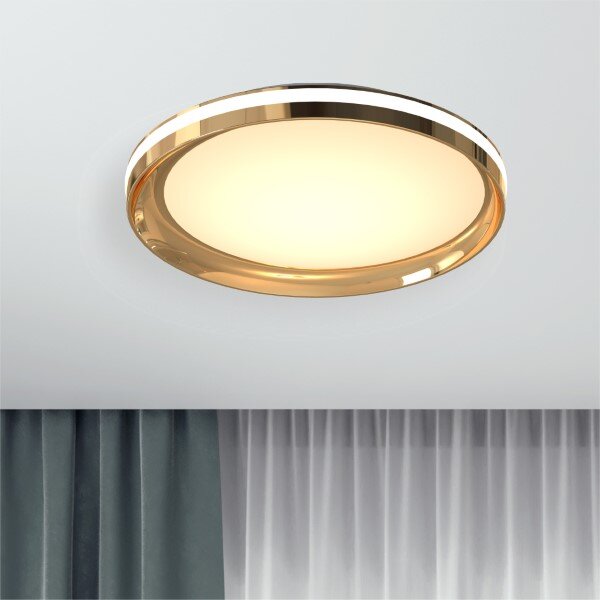 LED stropné svietidlo 45 cm 2800 lm 3000K zlaté 3-krokové stmievanie Zuma Line APART MX4168-1-3WGT