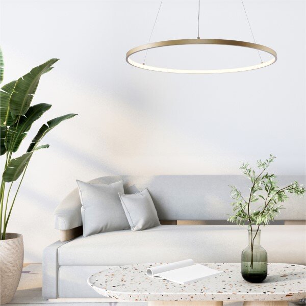 LED závesné svietidlo 1700 lm 3000+4000+6000K zlaté Zuma Line BRENO 2023201-GD60