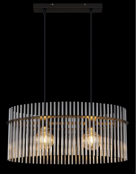 Globo 15698H3 - Luster na lanku GORLEY 2xE27/60W/230V čierna