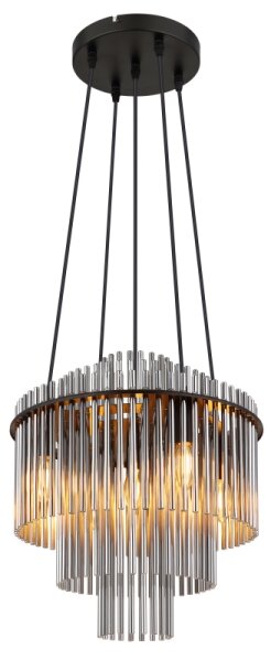 Globo 15698H2 - Luster na lanku GORLEY 5xE14/40W/230V čierna