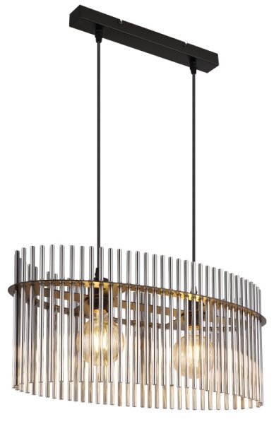 Globo 15698H3 - Luster na lanku GORLEY 2xE27/60W/230V čierna