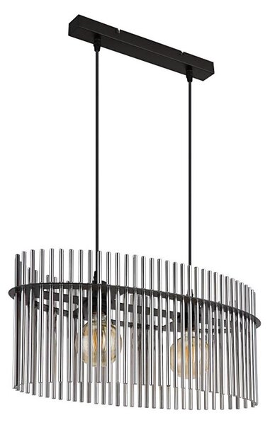 Globo 15698H3 - Luster na lanku GORLEY 2xE27/60W/230V čierna