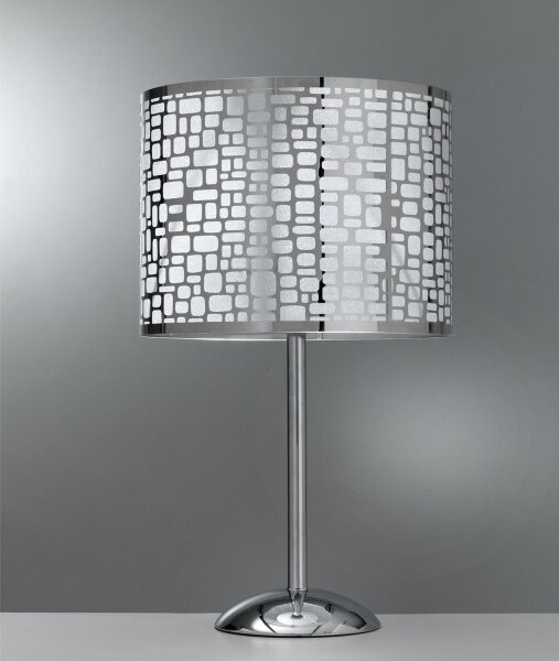 ONLI - Stolná lampa BRUCE 1xE27/15W/230V 52 cm matný chróm