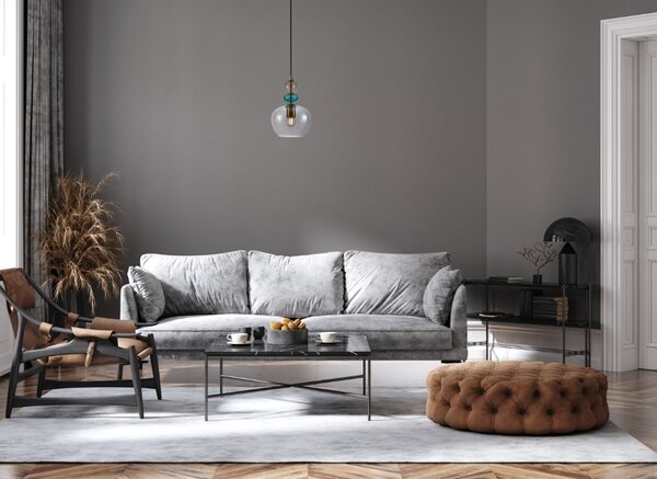 Závesné svietidlo 1x E27 šedá ITALUX Busco PND-30263-1A-BRO-SG