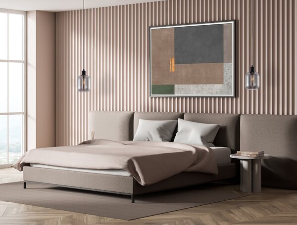 Závesné svietidlo 1x E27 dymová ITALUX Zona PND-29258S-1-BK-SG