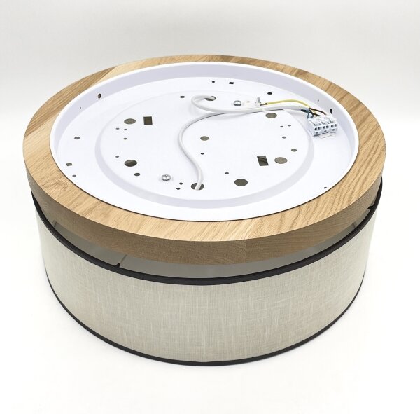 Brilagi - LED Stropné svietidlo BELLADONNA 2xE27/15W/230V pr. 40 cm krémová/dub