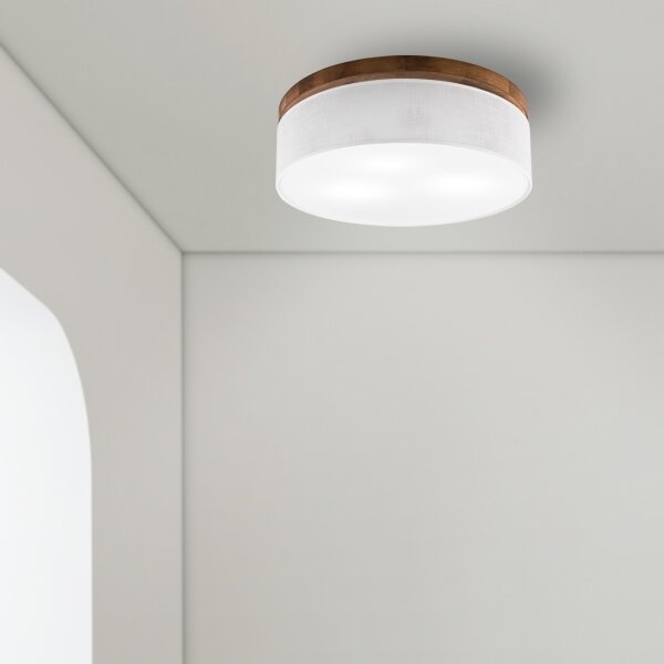 Brilagi - LED Stropné svietidlo BELLADONNA 3xE27/15W/230V pr. 50 cm biela/dub čerešňa