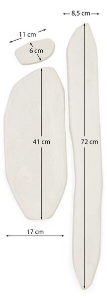 Nástenné dekorácie v súprave 3 ks 25,5x71,5 cm Siluna – Kave Home
