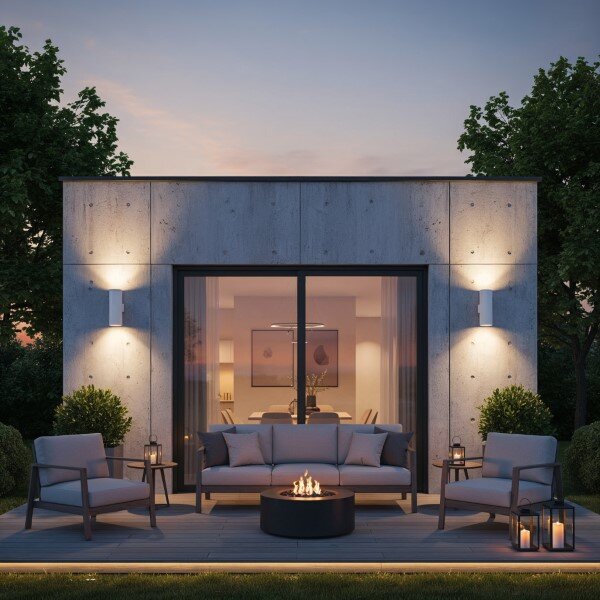 Exteriérové nástenné svietidlo Ideal lux 092300 GUN AP2 BIG BIANCO 2xE27 60W IP54 IP54