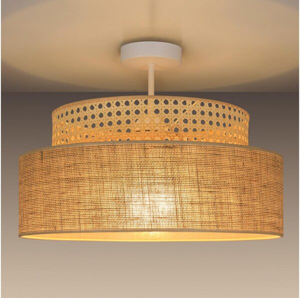 Prisadený luster BOHO 1xE27/60W/230V pr. 40 cm ratan