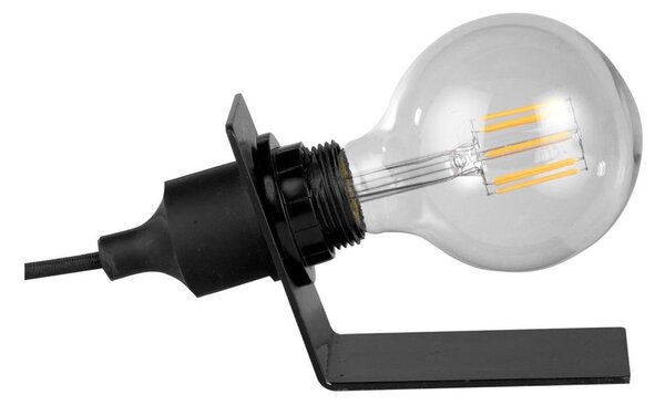 ONLI - Stolná lampa WIRE 1xE27/15W/230V 9 cm čierna