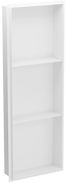 Mexen X-Wall-NR, polička na zapustenie pod obklad bez goliera 90 x 30 cm, biela, 1921903010S