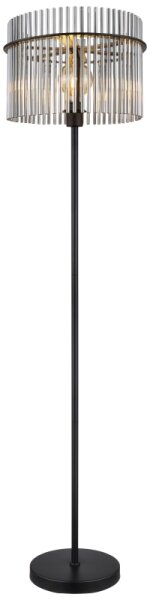 Globo 15698S - Stojacia lampa GORLEY 1xE27/60W/230V čierna