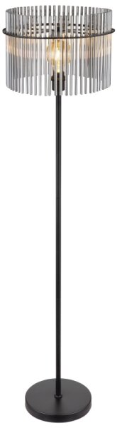 Globo 15698S - Stojacia lampa GORLEY 1xE27/60W/230V čierna