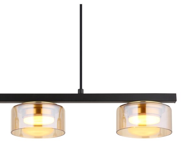 Globo 16055-3HG - LED Luster na lanku HIGGINS 3xGX53/6W/230V dymová/hnedá