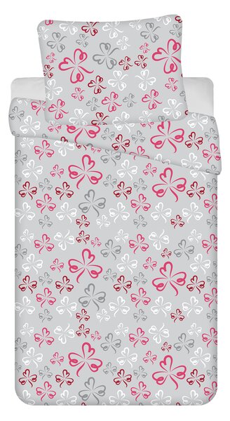 Jerry Fabrics Bavlnená posteľná bielizeň 140x200 + 70x90 cm - TRELA červená
