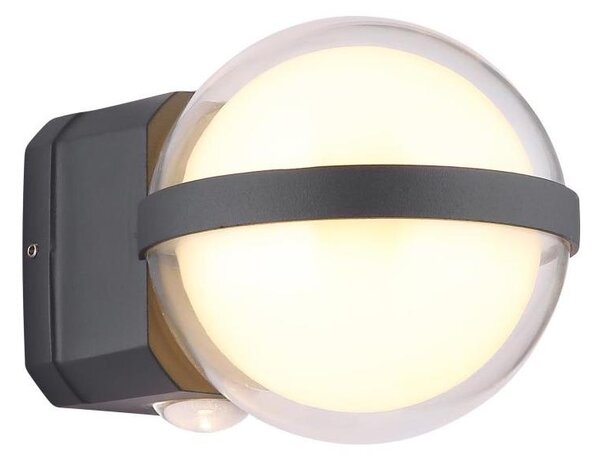 Globo 34157 - LED Vonkajšie nástenné svietidlo ILLI LED/12W/230V IP54 čierna