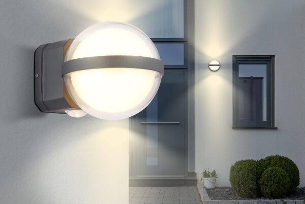Globo 34157 - LED Vonkajšie nástenné svietidlo ILLI LED/12W/230V IP54 čierna