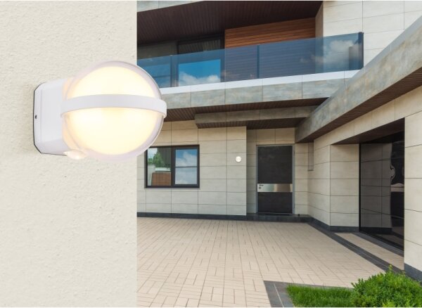 Globo 34157W - LED Vonkajšie nástenné svietidlo ILLI LED/12W/230V IP54 biela