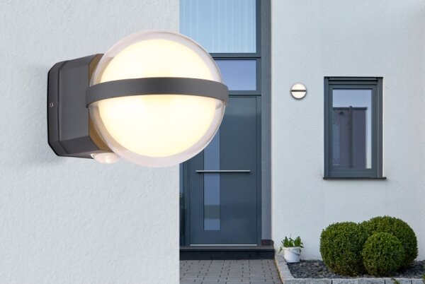 Globo 34157 - LED Vonkajšie nástenné svietidlo ILLI LED/12W/230V IP54 čierna