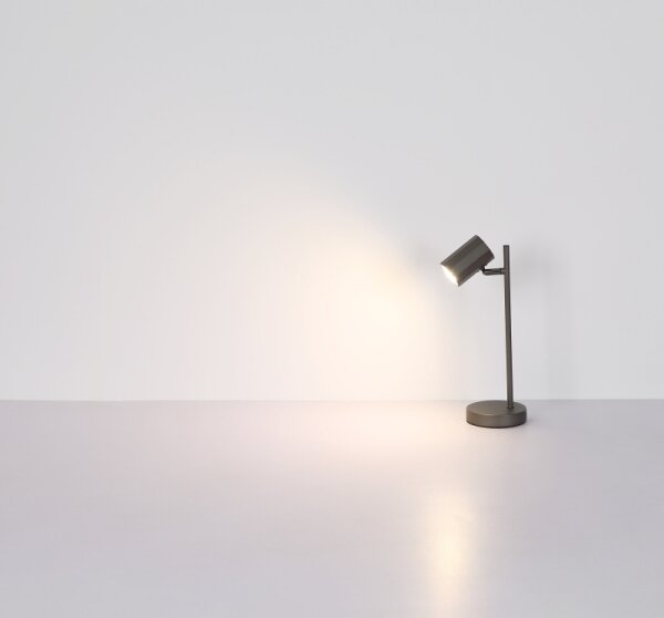 Globo 57918TB - Stolná lampa JAMES 1xGU10/5W/230V čierna