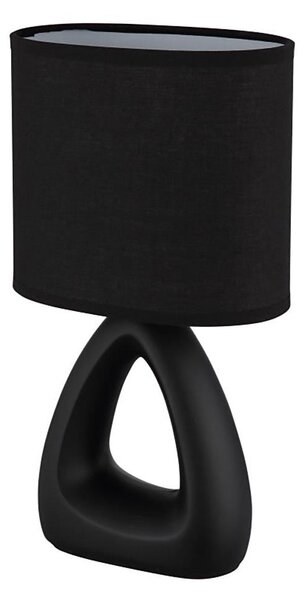 Globo 21731S - Stolná lampa TRIANGLE 1xE14/40W/230V čierna