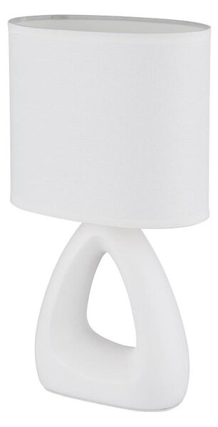 Globo 21731W - Stolná lampa TRIANGLE 1xE14/40W/230V biela