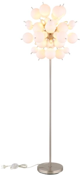 Globo 15633SO - Stojacia lampa UDO 6xE14/25W/230V biela