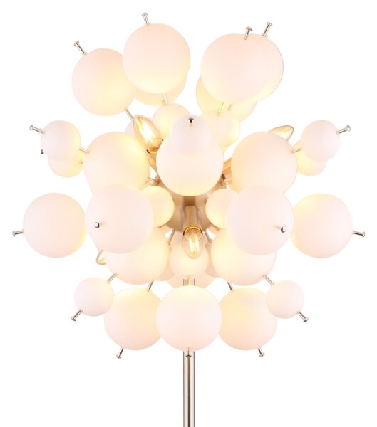 Globo 15633SO - Stojacia lampa UDO 6xE14/25W/230V biela