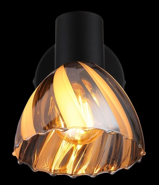 Globo 54315S-1 - Nástenné bodové svietidlo ZACHERY 1xE14/40W/230V čierna