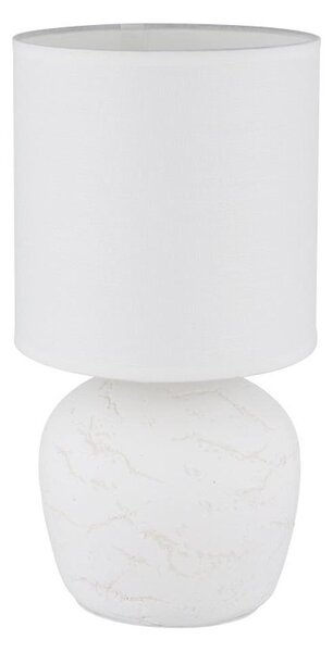 Globo 21739W - Stolná lampa MARBLE 1xE14/40W/230V biela