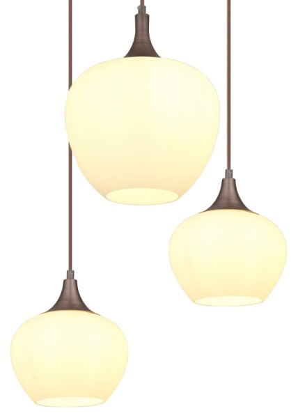 Globo 15548-6HC - Luster na lanku MAXY 6xE27/40W/230V biela