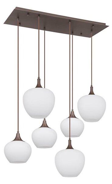 Globo 15548-6HC - Luster na lanku MAXY 6xE27/40W/230V biela