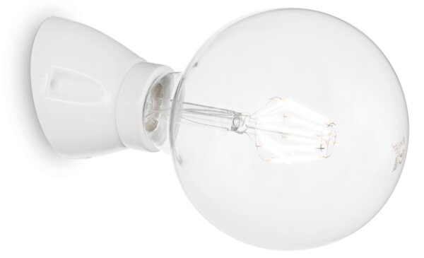 Nástenné svietidlo Ideal lux 180298 WINERY AP1 BIANCO 1xE27 60W biela