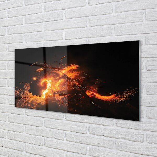 Obraz plexi Ohnivý drak 100x50 cm 2 Prívesky