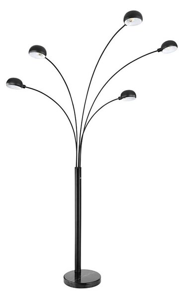Globo 58228NB - Stojacia lampa SEYMOUR 5xE14/40W/230V čierna