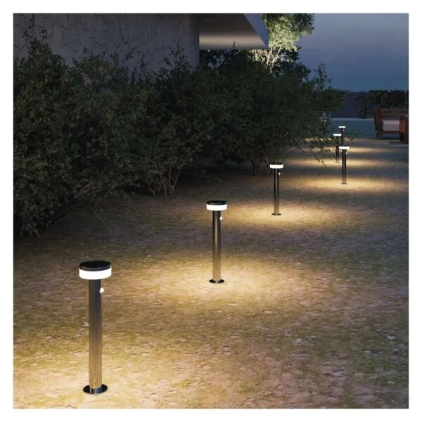 LED solárna lampa so senzorom LED/2W/3,7V 1200 mAh IP44 80 cm