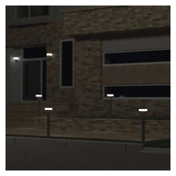 LED solárna lampa so senzorom LED/2W/3,7V 1200 mAh IP44 50 cm