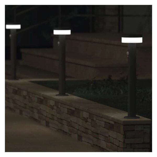 LED solárna lampa so senzorom LED/2W/3,7V 1200 mAh IP44 50 cm