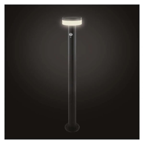 LED solárna lampa so senzorom LED/2W/3,7V 1200 mAh IP44 80 cm