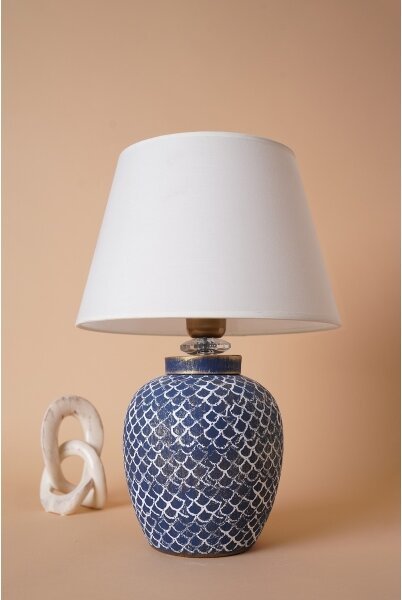 Stolná lampa 1xE27/40W/230V modrá