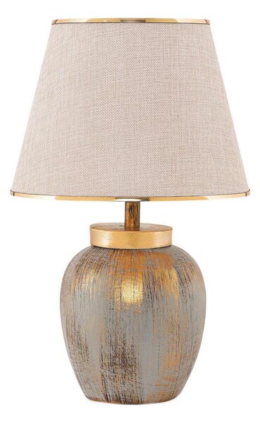 Stolná lampa 1xE27/40W/230V zlatá/béžová