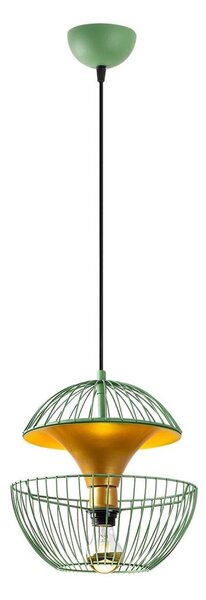 Luster na lanku TELMANDER 1xE27/40W/230V zelená