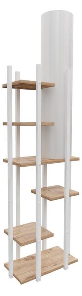 Stojacia lampa s poličkami VOGUE 1xE27/40W/230V 160 cm biela