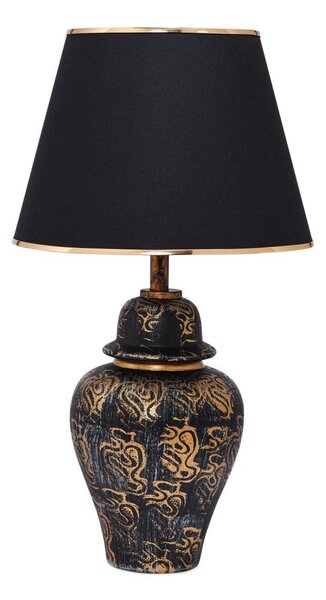 Stolná lampa 1xE27/40W/230V čierna