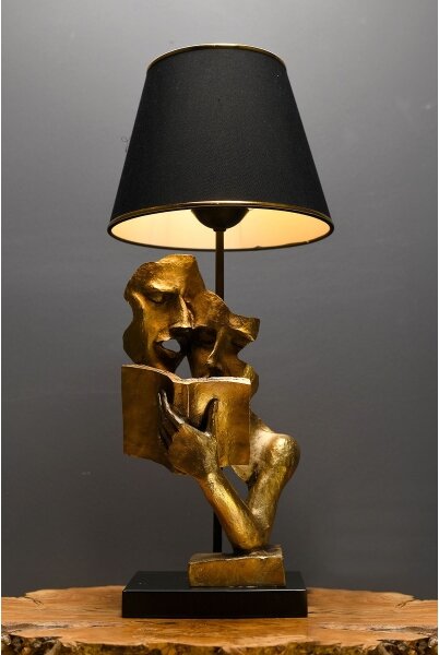 Stolná lampa LECTURE 1xE27/40W/230V čierna/zlatá