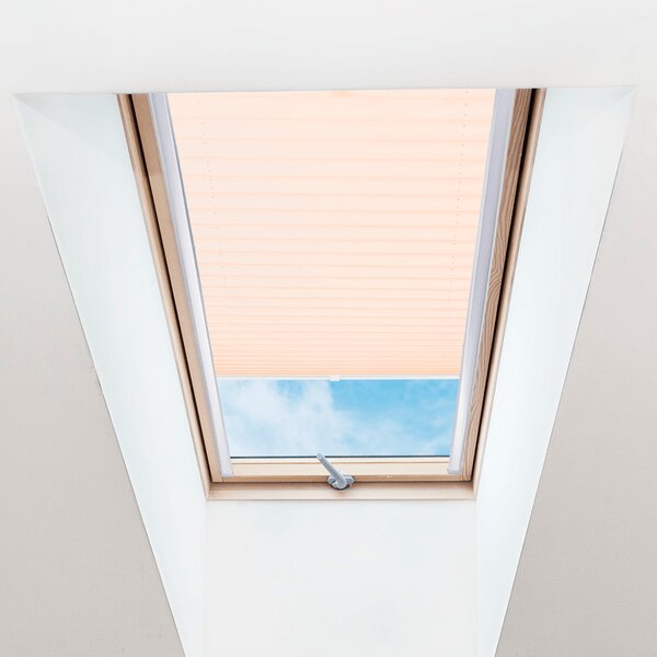 Plisé roleta na strešné okná, Priesvitná, Krémová, P 003 , 20 x 50 cm