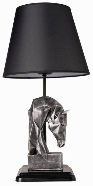 Stolná lampa 1xE27/40W/230V čierna/strieborná