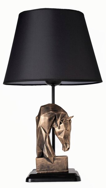 Stolná lampa 1xE27/40W/230V čierna/zlatá